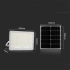 Naświetlacz solarny IP65 LED 30W 2600lm 6400K VT-240W-W