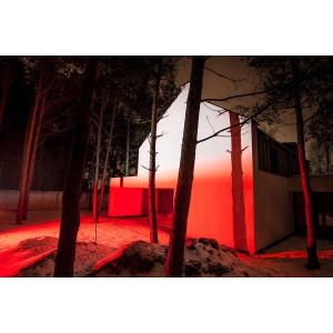 Naświetlacz LED 50W światło biało-czerwone