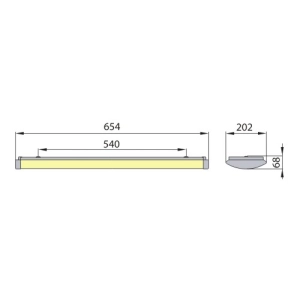 LUMINA LED-V 60R1 IP44 z czujnikiem ruchu