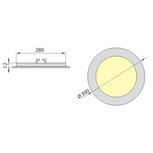 ORTO LED PT 25W NB światło neutralne białe