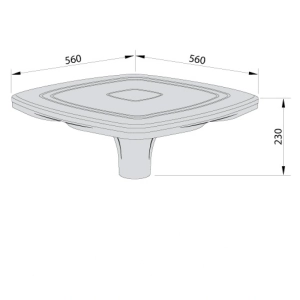 Solarpark AC lampa parkowa 48W 3740lm 4000K OG-SLAC12-40