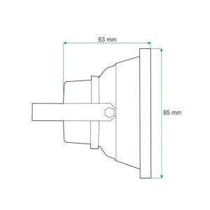 Naświetlacz LED Standard 10W 120° IP65 światło niebieskie