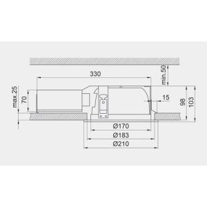 Oprawa sufitowa stała 2X18W 8034C Brilum*