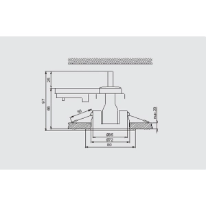 DL-2205 50W GU10 mosiądz