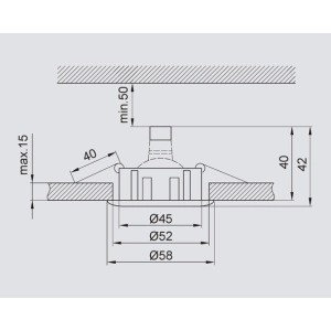 DL-31 35W G4 srebrny sat. / chrom