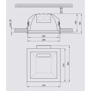 Oprawa sufitowa stała 2 x 26W ENZO 226 Brilum*