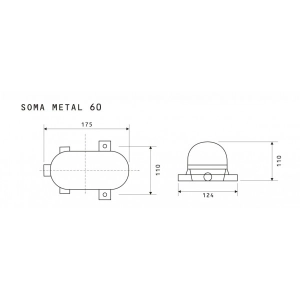 Plafon Soma Metal 60W E27