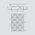 Oprawa sufitowa ruchoma 12V 6xmax.50W AR-111 G53 IP20 PIREO 600 Brilum